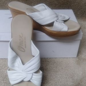 Onex Womens Shoes Size 7 Wedge White